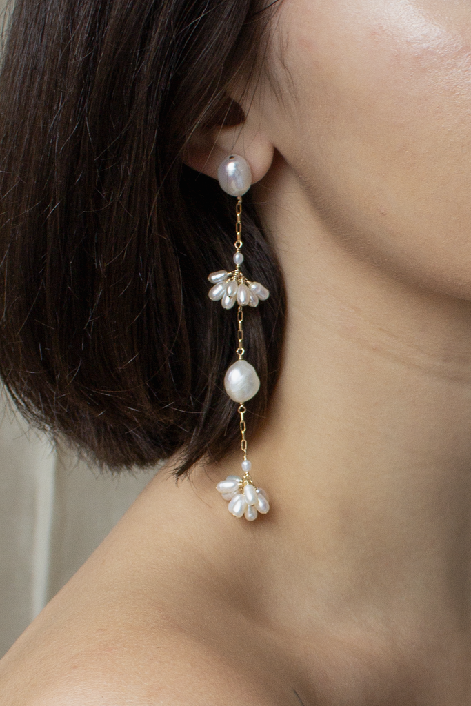 Long Fleurette Earrings