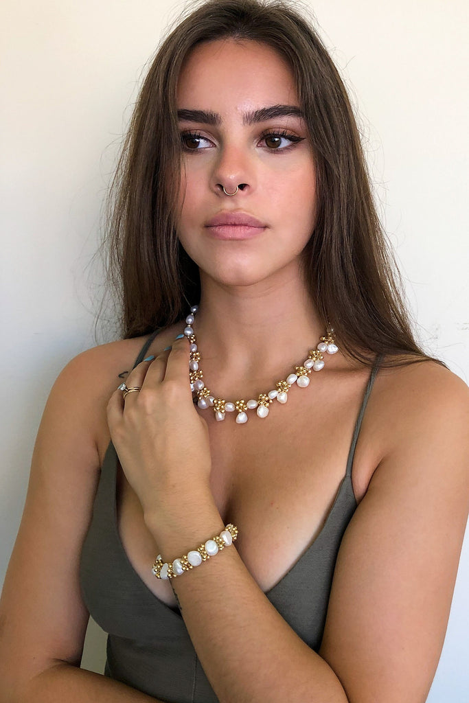 baroque pearl choker necklace