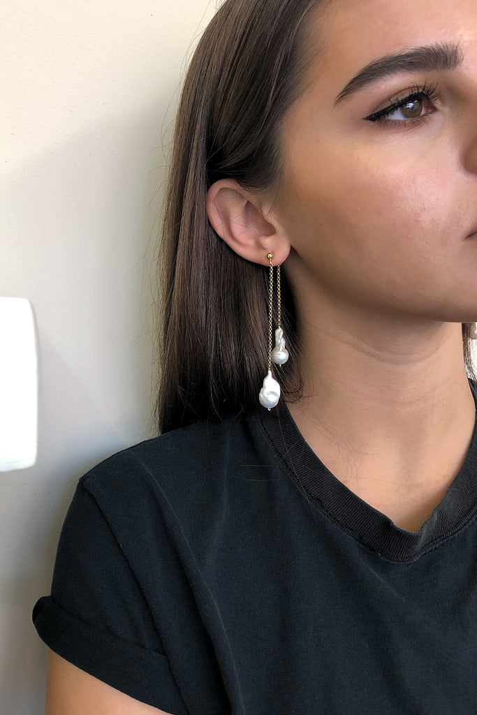 Waterfall Pearl 360 Earrings