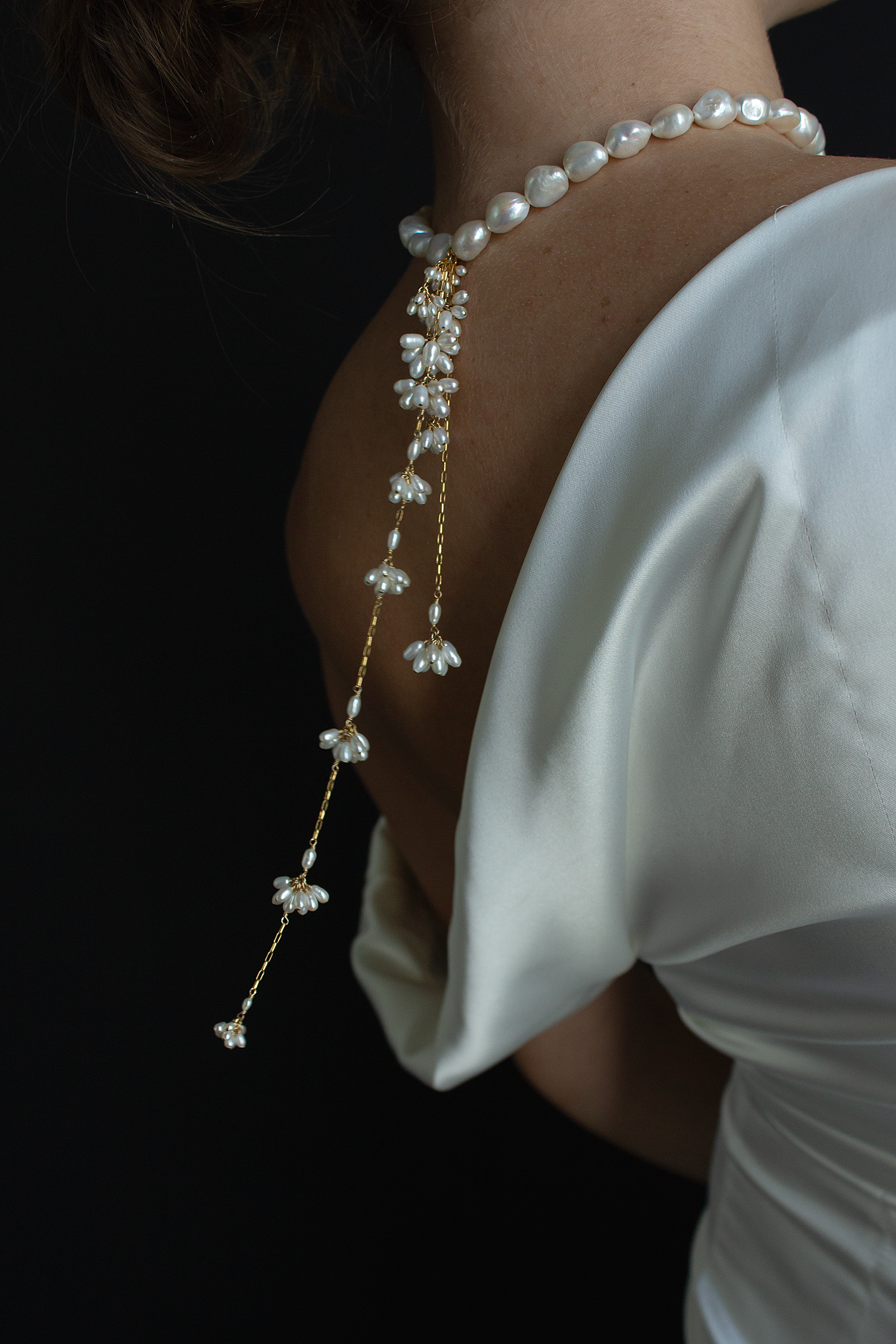 Bridal Baroque Pearl Necklace