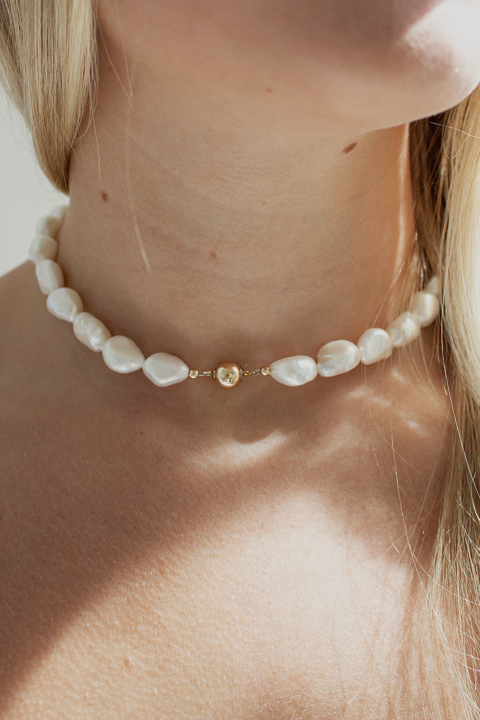 Bridal Baroque Pearl Necklace
