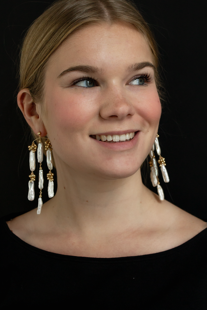 Eyelet Chandelier Earrings