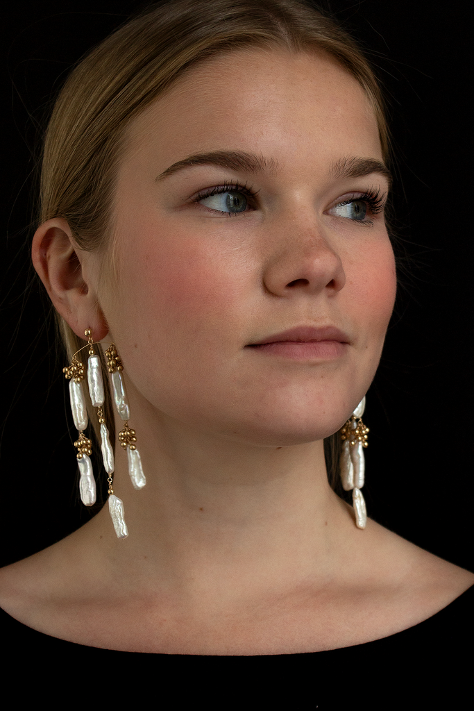 Eyelet Chandelier Earrings