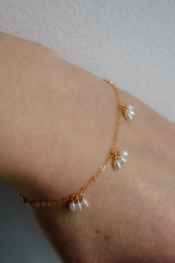 Pearl Trio Droplets Bracelet