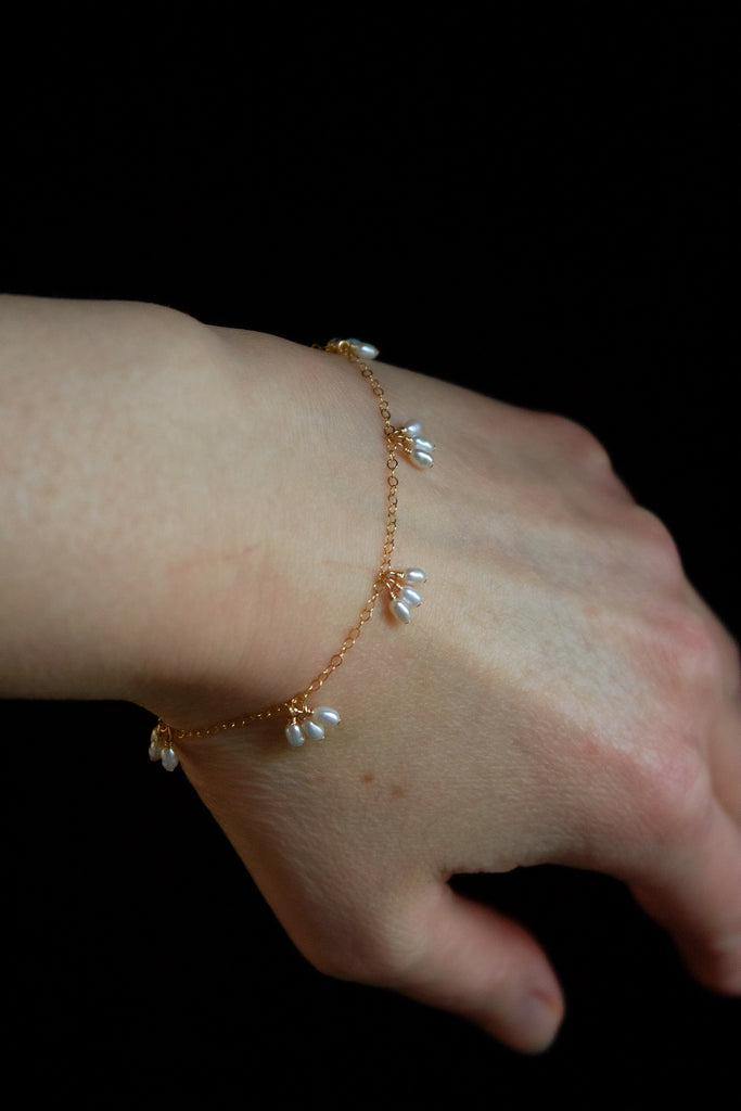 Pearl Trio Droplets Bracelet