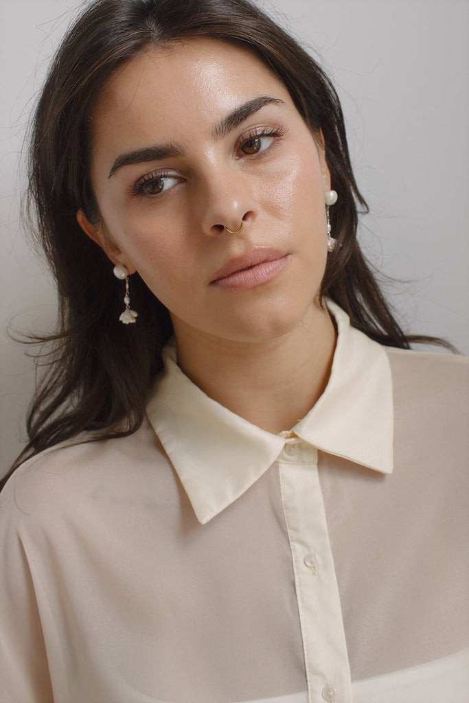 Fleurette Dangle Post Earrings