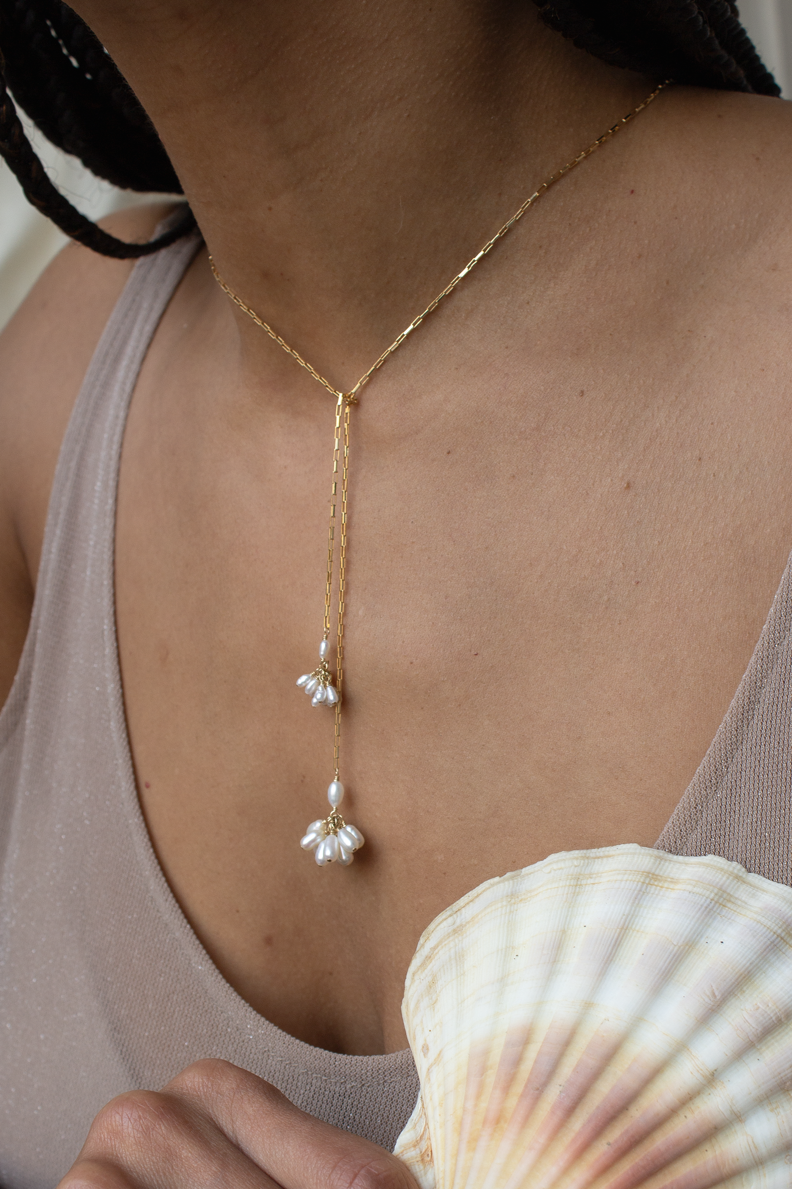 【TATIANA】(Silver925) Petty Fleur necklace Tatiana Nameplate Necklace - monya_