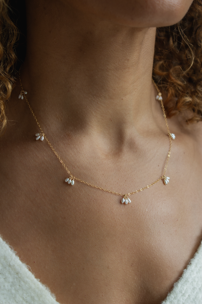 Pearl Trio Droplets Necklace