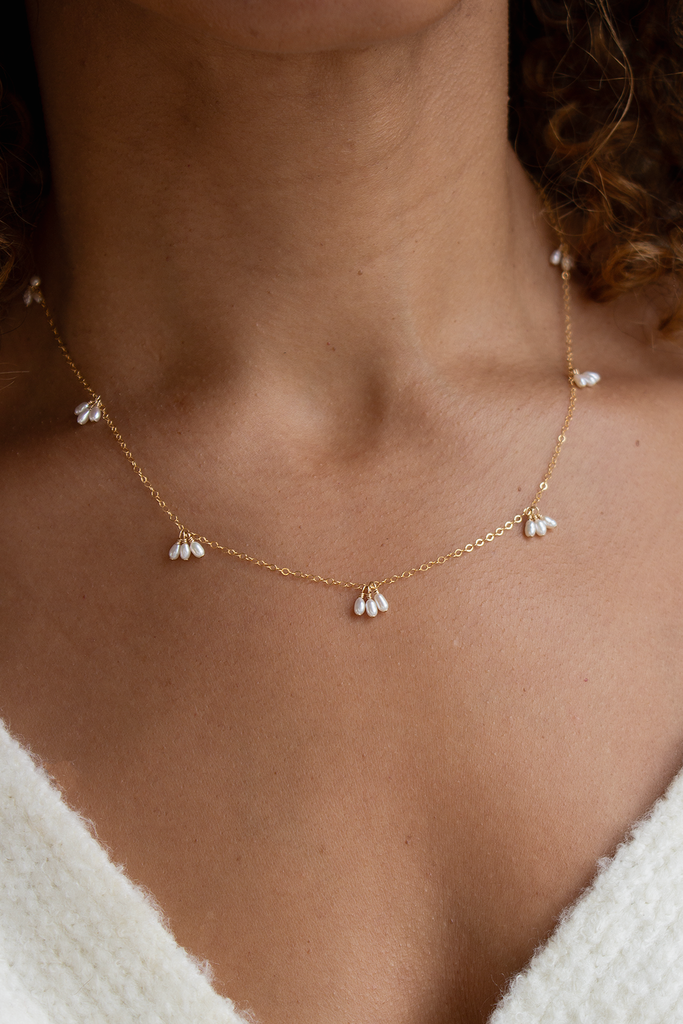 Pearl Trio Droplets Necklace