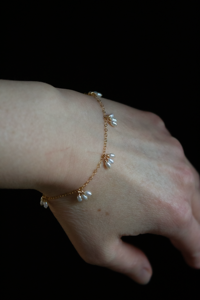 Pearl Trio Droplets Bracelet