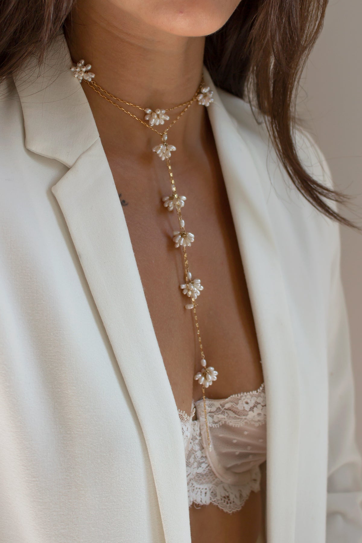 Wrap necklace top