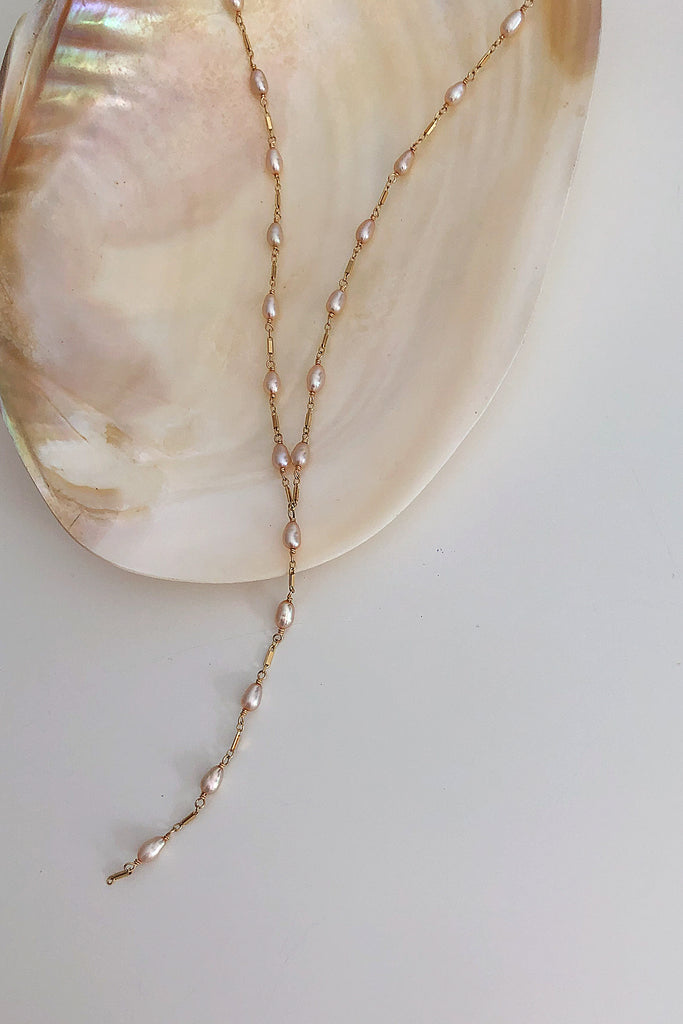 Dripping Freshwater Pearl Necklace